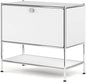 Metal Sidetable with Flap Door, 27.5" Height by SIMPLINK