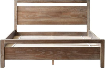 Grain Wood Furniture Loft King Size Solid Wood Bed, Weathered Pine - Image 3