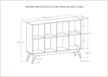 SIMPLIHOME Draper Console Table - Image 3