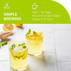 WT WEETEE Chamomile Tea bags, Made with 100% Pure Chamomile Flowers, Natural Caffeine-free Herbal Tea for Relaxation