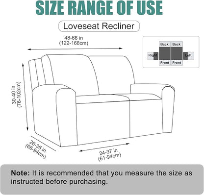 Genina Recliner Loveseat Cover Stretch Couch Covers Sofa slipcover - Image 7