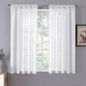 Tollpiz Sheer Curtains Linen Textured Living Room Curtain Sheers Light by Tollpiz