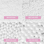Sweets Indeed Sprinkles, White Sugar Pearl 4 Pack, 8.46 ounces, Edible Sprinkle Mix, Perfect for Cake Decorations, Baking, Ice Cream, Cookies, Cupcake Topper