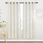 NICETOWN Semi Sheer Curtains 72 inches Long Linen Blend, Grommet Window by NICETOWN