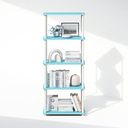 Furinno Turn-N-Tube Book Shelf, 5-Tier Bookshelf, Bookcase - Image 5
