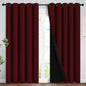 Yakamok Burgundy Red Blackout Curtains 96 Inches Long by Yakamok