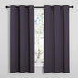 NICETOWN Greyish Purple Blackout Curtains 63 inches Length by NICETOWN