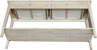 IC International Concepts Spencer Server Extended Length Console Table - Image 9