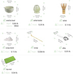 Inmorven Matcha Whisk Set, 7 Pcs Matcha Kit Includes Matcha Bowl, Whisk & Holder, Bamboo Scoop, Scoop Rest, Sifter & Tea Towell - Japanese Tea Tools For Ceremony Gift