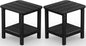 SERWALL Double Adirondack Side Set of 2, Table Rectangular End Table by SERWALL