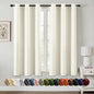 MIULEE Blackout Curtains for Bedroom 2 Panels 40 x 63 Inch Long Cream | Thermal by MIULEE