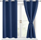 Short Blackout Curtains for Bedroom, 38 x 45 Inch, 2 Panels | Thermal Insulated by Hiasan