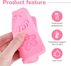2 Pcs Tropical Flowers and Leaves Silicone Mold Set Plumeria,Hibiscus,Monstera Leaf for Diy Chocolate,Candy,Gummy Molds,Fondant,Cupcake Topper,Hawaiian Party Decoration(Pink)