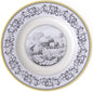 Villeroy & Boch Audun Ferme Dinner Plate, 10.5 in, Premium Porcelain, White/Grey/Yellow