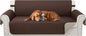 Reversible Couch Cover for 3 Cushion, Chocolate/Beige | Couch Cover for Sofa by LuxshareHome