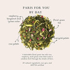 Palais des Thés - Paris For You By Day - Green Tea, Rose & Raspberry - 3.5oz Loose Leaf Metal Gift Tin, Serves 20-25 Cups