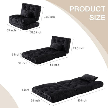 Folding Sofa Bed, Convertible Sleeper Chair - Image 2