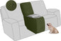 ALIECOM Recliner Sectional Couch Covers L Shape Stretch Corner Reclining by ALIECOM