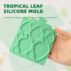 KALAIEN Silicone Leaf Molds - Chocolate & Fondant Molds for Clay Crafts, Air Dry, 3D Candy & Gumpaste Moulds (Set of 2)