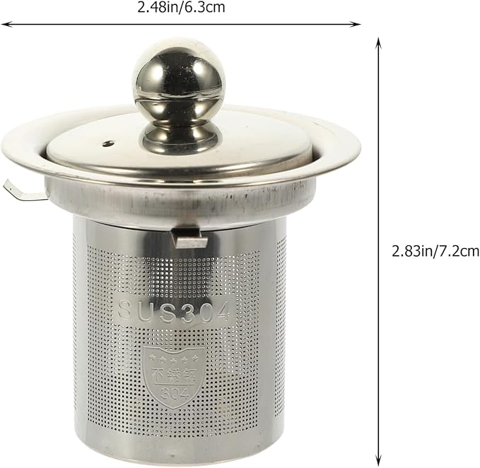 Stainless Steel Tea Infuser Insert with Dual-Function Lid Extra Fine Mesh Strainer for Loose Leaf Tea Heatproof Double Handles Perfect for Teapots and Mugs
