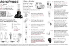 AeroPress Go Plus, Small Portable Coffee Maker for Travel & Camping - 3 In 1 Brew Method Combines French Press, Pourover, Espresso, Full Bodied Coffee without Bitterness, Coffee Press Kit - Cream