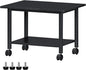 Lerliuo Under Desk Printer Stand, 2-Tier Industrial Mobile Printer Table by Lerliuo