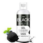 Gel Food Coloring - 4.5oz Vivid Food Coloring Gel for Baking, Cake Decorating, Cookie, Fondant, Macaron - Tasteless Concentrated Edible Food Color Dye for Icing, Slime, Drinks, DIY Crafts (Black)