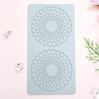 TUKE Hollow Round Circular Design Lace Mat Chocolate Fondant Mold DIY Sugar Craft Silicone Pad Cake Decorating Tools Kitchen Bakeware (D_ Round Circular)