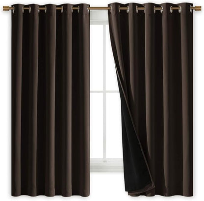NICETOWN Complete 100% Blackout Curtains, Thermal Insulated & Energy Efficiency by NICETOWN