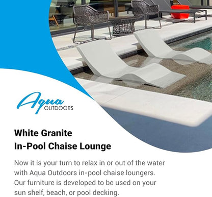Aqua Outdoors - in-Pool Chaise Lounger - Inside Pool & Sun Shelf Lounge Chair - - Image 5