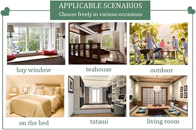 Folding Table, Japanese-Style Household Square Bamboo Table, Computer Desk - Image 8