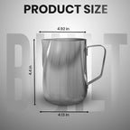 Rattleware 20 oz Macchiato Milk Frothing Pitcher - Premium Stainless Steel, Perfect for Latte Art Enthusiasts, Ideal for Home & Commercial Use