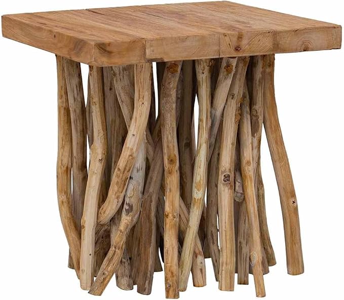 Brown Coffee Table Recycled Wood Table - Image 8