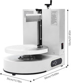Cake Decorating Coating Machine Cream Spreading Automatic Frosting Turntable with Graduated Scraper for 4-12inch Cakes, 30-200RPM Rotating Speed