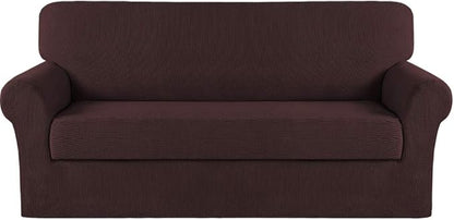 Turquoize Stretch Sofa Slipcover 2 Pieces Sofa Cover Couch Cover by Turquoize