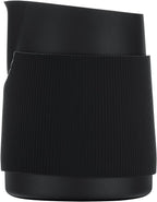 Normcore Handleless Milk Pitcher - Espresso Steaming Pitcher with Round Spout - 18/8 Stainless Steel Milk Frothing Jug, Black Non-Stick - Premium Barista Tools - Black - 15.2 oz (450 ml)