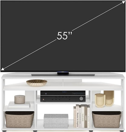 Furinno BESI TV Stand, No Tools Assembly Industrial Style Entertainment Center - Image 5