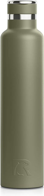 RTIC 26oz Journey Bottle Metal Stainless Steel Vacuum Insulated, BPA Free, Reusable, for Water, Hot and Cold Drinks, Travel, Sports, Camping, Olive