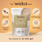 Waka Instant Black Tea Mix, Classic - 100% Tea Leaves, No Additives, Unsweetened Tea Powder for 50 Quarts or 200 Cups – Easy and Quick Hot or Iced Teas (4.5oz)