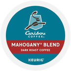 Caribou Coffee Mahogany Keurig Single-Serve K-Cup Pods, Dark Roast Coffee, 96 Count (Pack of 4)