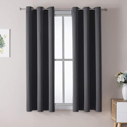 ChrisDowa Blackout Curtains for Bedroom and Living Room 48 Inches Long | 2 by ChrisDowa