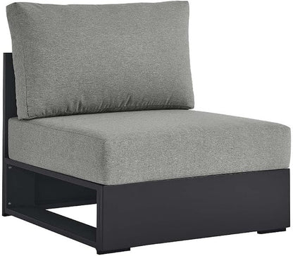 Modway Tahoe Aluminum Armless Patio Gray Modular Weather-Resistant by Modway