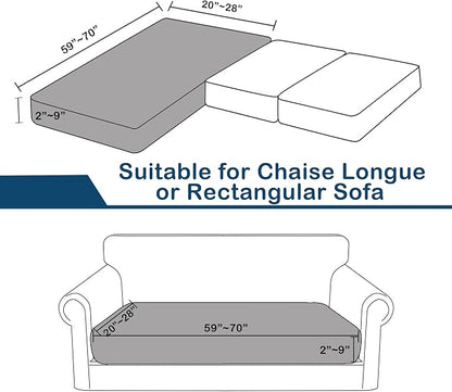 Water Resistant Sofa Cushion Slipcovers, Stretch Sofa Seat Cushion Covers - Image 4