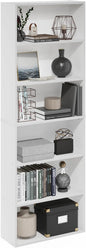 Furinno Jaya Simply Home Free Standing 6-Tier Open Storage Bookcase by Furinno-FitsYourSpaceFitsYourBudget