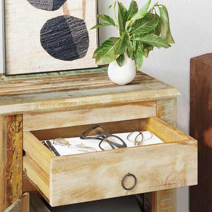 Vintage Reclaimed Wood End Table - Image 4