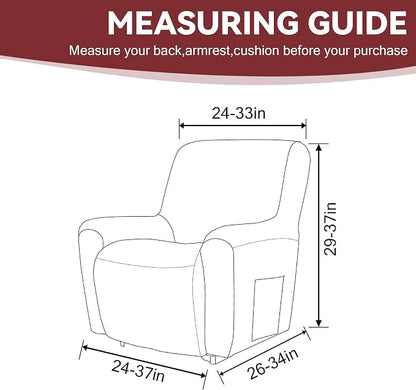 Cupuamon Recliner Chair Covers, Lazy Boy Recliner Covers Stretch Reclining - Image 2