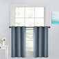 Yakamok Stone Blue Room Darkening Window Curtains 42x36 Inch by Yakamok