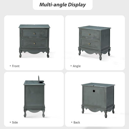 HULALA HOME Solid Wood End Table - Image 5