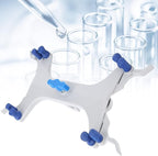 Aluminum Burette Clamp Accessory Dual Burette Aluminum Rubber Clip Holder Burette Clip Titration Stand Accessories Aluminum Butterfly Clip Titration Clip Buret Clamp