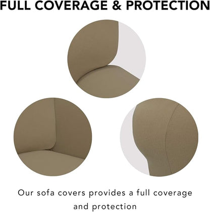 PureFit Super Stretch Chair Covers Fleece Couch Covers - Image 3